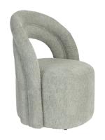 Dutchbone Draaifauteuil 'Seina' Bouclé, kleur Groen Dutchbone Draaifauteuil 'Seina' Bouclé, kleur Groen