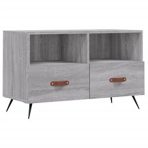 The Living Store Televisiekast - 80 x 36 x 50 cm - Grijs Sonoma eiken