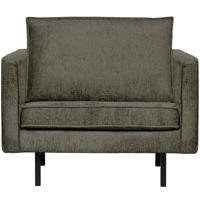 WOOOD Fauteuil 'Rodeo' Structure Velvet, kleur Frost