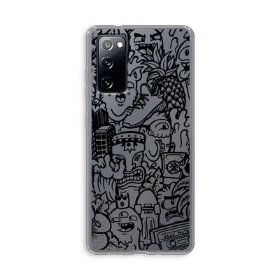 Vexx Black Mixtape: Samsung Galaxy S20 FE / S20 FE 5G Transparant Hoesje