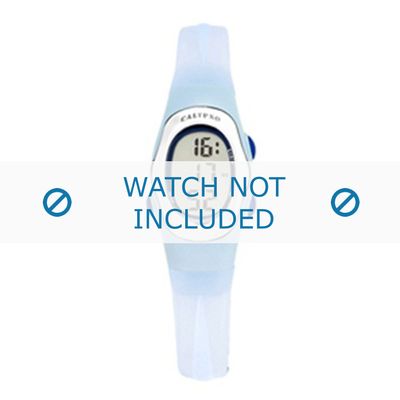 Horlogeband Calypso K6018-6 Kunststof/Plastic Lichtblauw 7mm