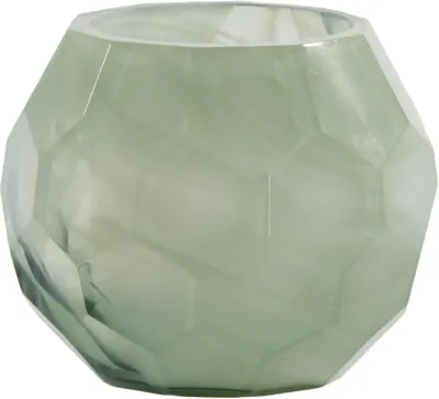 Light & Living theelichthouder glas eliza 12x10cm groen