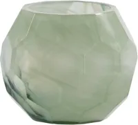 Light & Living theelichthouder glas eliza 12x10cm groen