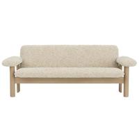 Audo Copenhagen Brasilia 2-zits bank naturel eiken Sheepskin Nature