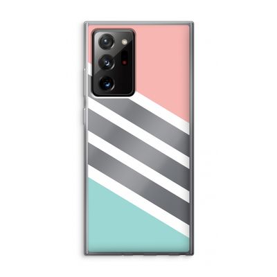 Strepen pastel: Samsung Galaxy Note 20 Ultra / Note 20 Ultra 5G Transparant Hoesje