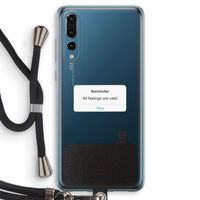 Reminder: Huawei P20 Pro Transparant Hoesje met koord