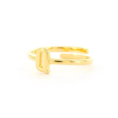 Imotionals Ring Letter Q Goud