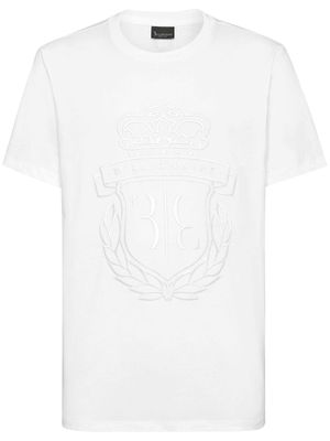 Billionaire t-shirt en coton à logo brodé - Blanc