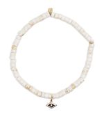 Sydney Evan bracelets Evil Eye en or 14ct à perles - Blanc - thumbnail