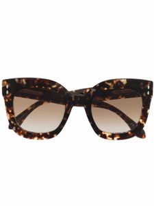 Isabel Marant Eyewear lunettes de soleil à monture papillon - Marron