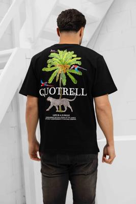 Quotrell Jungle T-Shirt Heren Zwart/Wit - Maat XS - Kleur: Zwart | Soccerfanshop