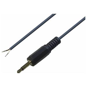 TRU COMPONENTS 1578898 Jackplug 3,5 mm Stekker, recht Aantal polen: 2 Mono Zwart 1 stuk(s)