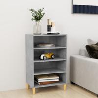 Dressoir 57x35x90 cm bewerkt hout betongrijs