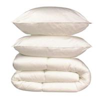 Beddengoedpakket microvezel - 1 warm dekbed 220x240 cm + 2 kussens 60x60 cm wit