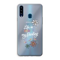 Tough Life: Samsung Galaxy A20s Transparant Hoesje