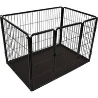 FLAMINGO Hondenkennel Kazan M 109x72x72 cm zwart - thumbnail