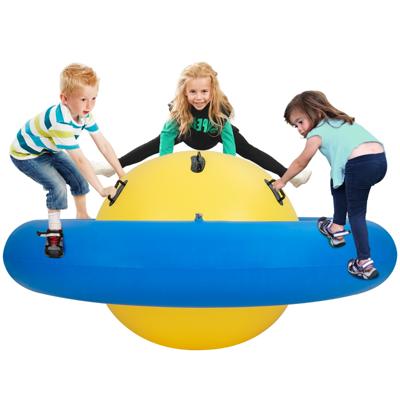 Opblaasbare Schommelbal voor Kinderen 223 cm Kantel- en Springkussen met 6 Ingebouwde Handgrepen Binnen Buiten