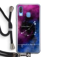 Sterrenbeeld - Donker: Samsung Galaxy A40 Transparant Hoesje met koord