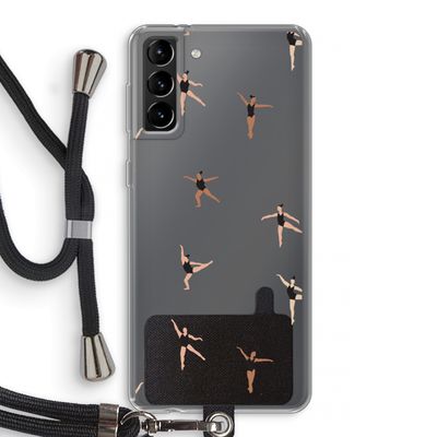 Dancing #1: Samsung Galaxy S21 Plus Transparant Hoesje met koord