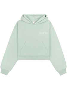 Sporty & Rich hoodie crop à logo brodé - Vert