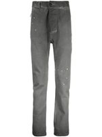 11 By Boris Bidjan Saberi pantalon en coton à coupe slim - Gris