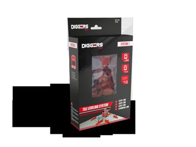 Diggers Tegelclips | 1mm | 100 stuks | Systeem 1 - DIG736