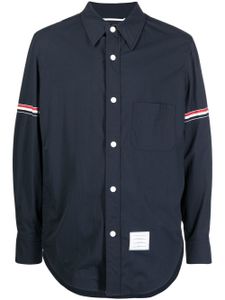 Thom Browne chemise à patch logo - Bleu