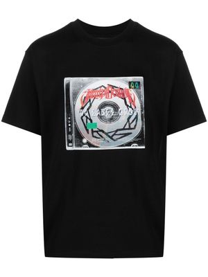 44 LABEL GROUP t-shirt imprimé à manches courtes - Noir