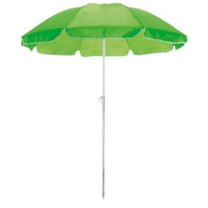 Groene strand parasol van polyester 145 cm