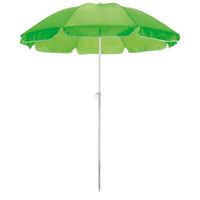 Groene strand parasol van polyester 145 cm - thumbnail