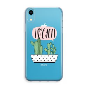 I love cacti: iPhone XR Transparant Hoesje