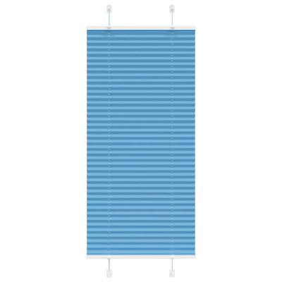 Pliss rolgordijn 65x100 cm stofbreedte 64,4 cm polyester blauw