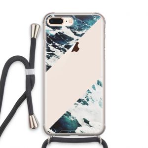 Golven: iPhone 8 Plus Transparant Hoesje met koord