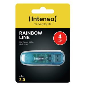 Intenso Rainbow Line USB flash drive 4 GB USB Type-A 2.0 Blauw