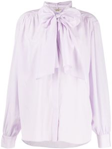 System blouse à col lavallière - Violet