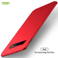 Voor Galaxy S10 PLUS MOFI Frosted PC ultradun hard case (rood)