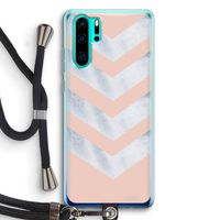 Marmeren pijlen: Huawei P30 Pro Transparant Hoesje met koord