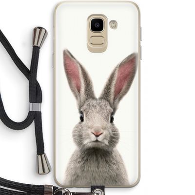 Daisy: Samsung Galaxy J6 (2018) Transparant Hoesje met koord