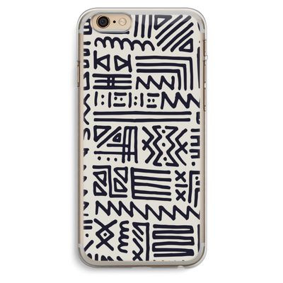 Marrakech print: iPhone 6 Plus / 6S Plus Transparant Hoesje