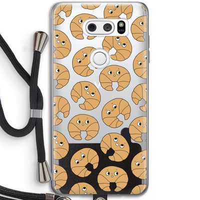 Croissant: LG V30 Transparant Hoesje met koord