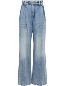 Brunello Cucinelli jean ample à taille basse - Bleu