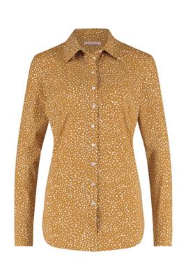 Poppy spot blouse - mustard/off white - 07075