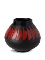 Nuove Forme vase bicolore à plumes - Noir