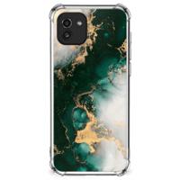 Anti-Shock Hoesje voor Samsung Galaxy A03 Marmer Groen