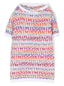 Missoni Kids robe à logo imprimé - Blanc