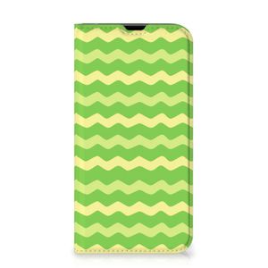 iPhone 13 Pro Hoesje met Magneet Waves Green