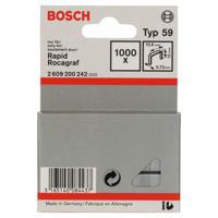 Bosch Accessories 2609200242 Nieten met fijn draad Type 59 1000 stuk(s) Afm. (l x b) 12 mm x 10.6 mm