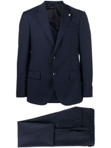 LUIGI BIANCHI MANTOVA costume à veste à simple boutonnage - Bleu