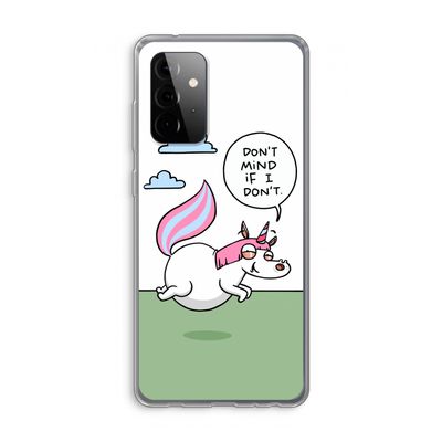 Unicorn: Samsung Galaxy A72 Transparant Hoesje