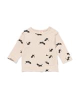 HEMA Takkie en Siepie newborn T-shirt rib ecru (ecru)